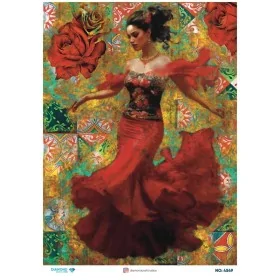 4549 Diamond Pirinç Dekopaj Kağıdı 30x42cm