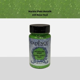 Cadence Metalik Mermer Boyası 184 Koyu Yeşil 90ML