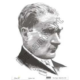 Model 1503 Atatürk Model DreamArt Pirinç Dekopaj Kağıdı