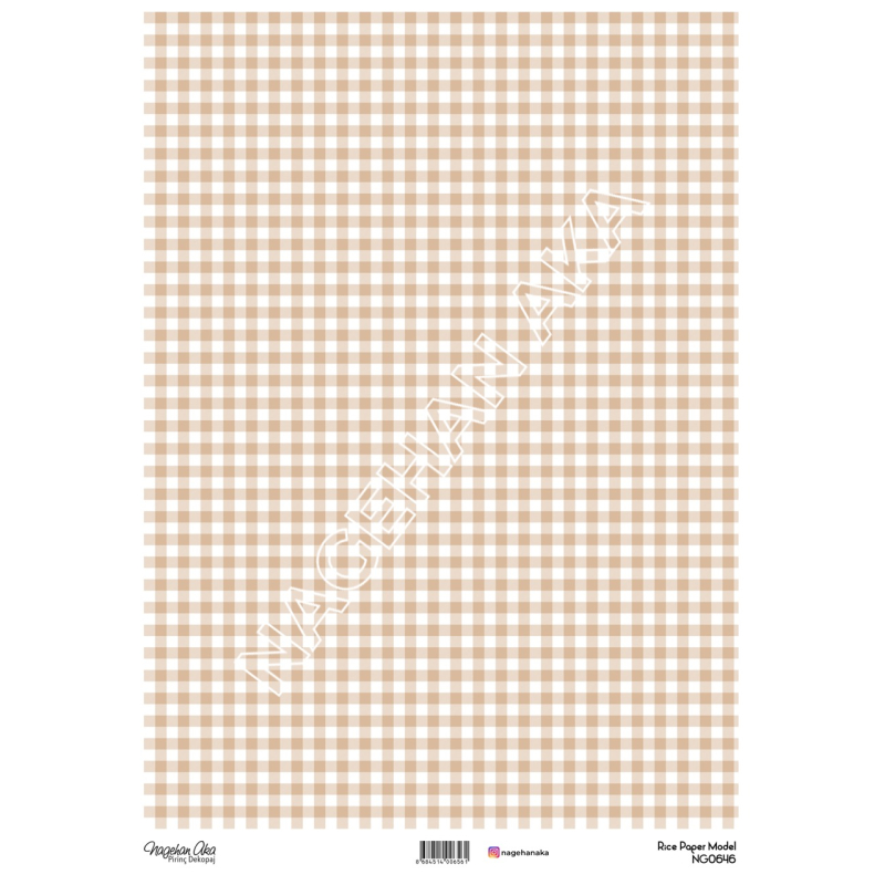 Model NG646 NagehanAka Pirinç Dekopaj Kağıdı