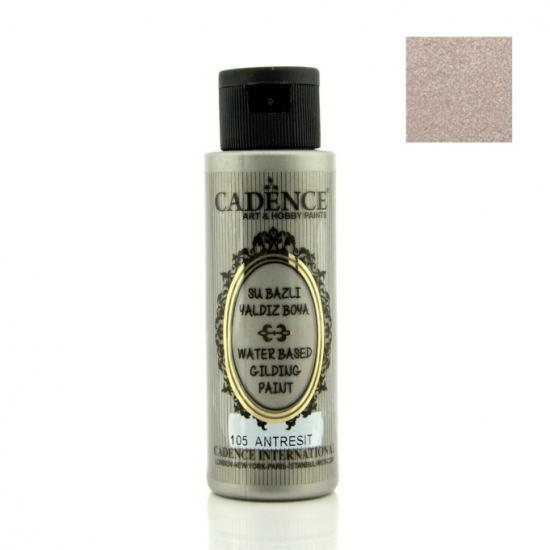 105 Antrasit Cadence Su Bazlı Yaldız Boya 70ML