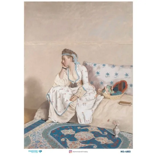 4853 Diamond Pirinç Dekopaj Kağıdı 30x42cm