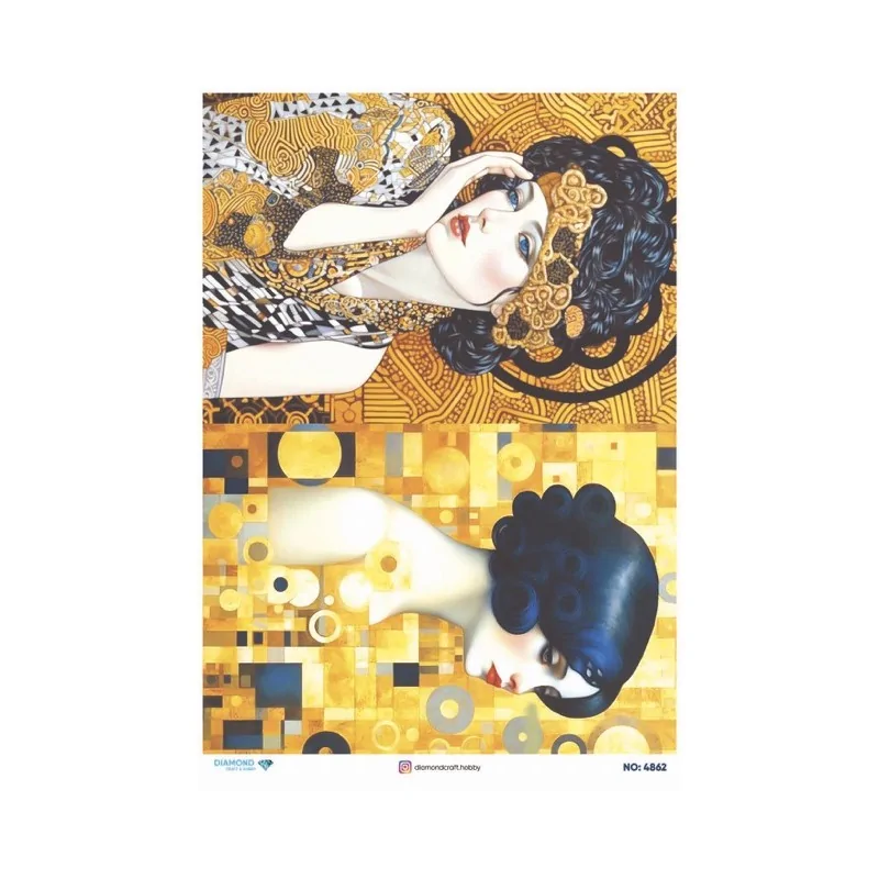 4862 Diamond Pirinç Dekopaj Kağıdı 30x42cm