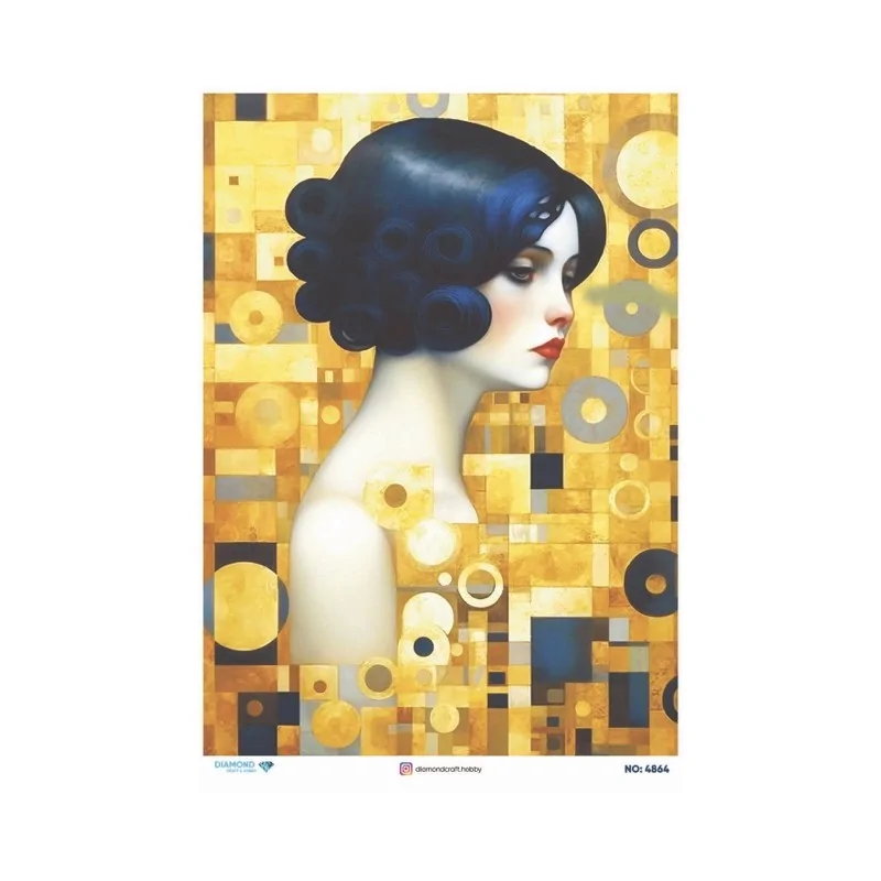 4864 Diamond Pirinç Dekopaj Kağıdı 30x42cm