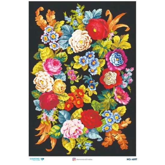 4897 Diamond Pirinç Dekopaj Kağıdı 30x42cm 4897 Diamond Pirinç Dekopaj Kağıdı 30x42cm