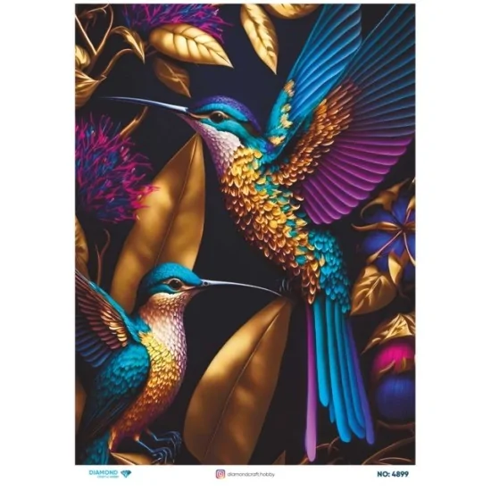 4899 Diamond Pirinç Dekopaj Kağıdı 30x42cm 4899 Diamond Pirinç Dekopaj Kağıdı 30x42cm