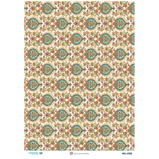 4935 Diamond Pirinç Dekopaj Kağıdı 30x42cm 4935 Diamond Pirinç Dekopaj Kağıdı 30x42cm
