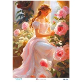 4966 Diamond Pirinç Dekopaj Kağıdı 30x42cm