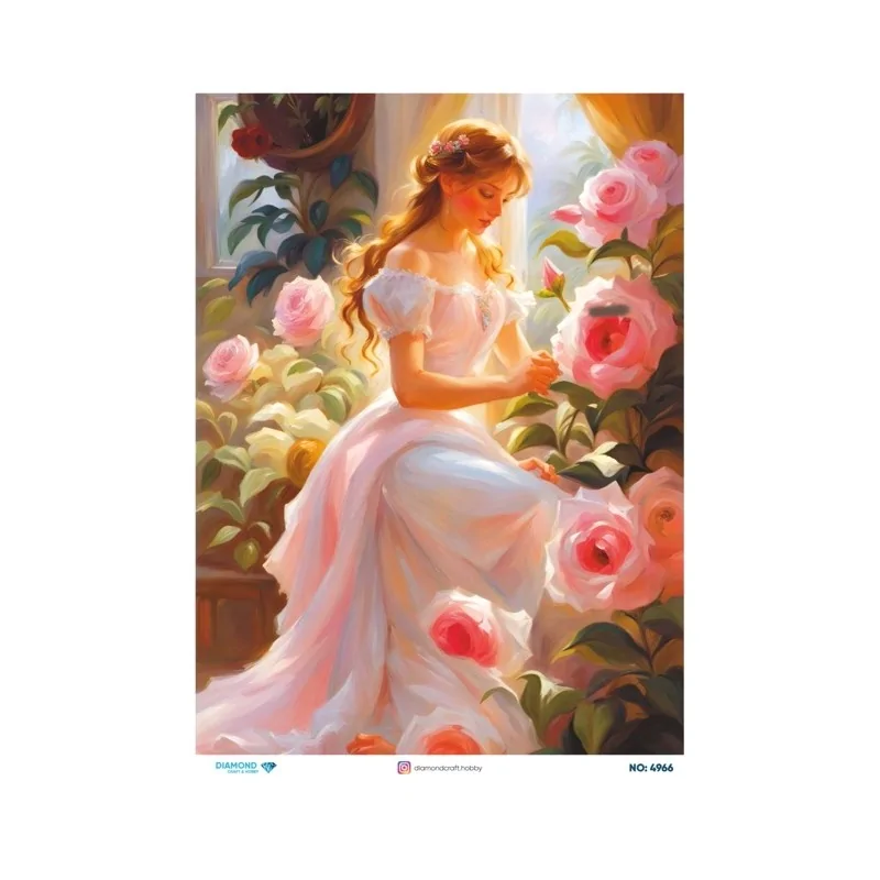 4966 Diamond Pirinç Dekopaj Kağıdı 30x42cm