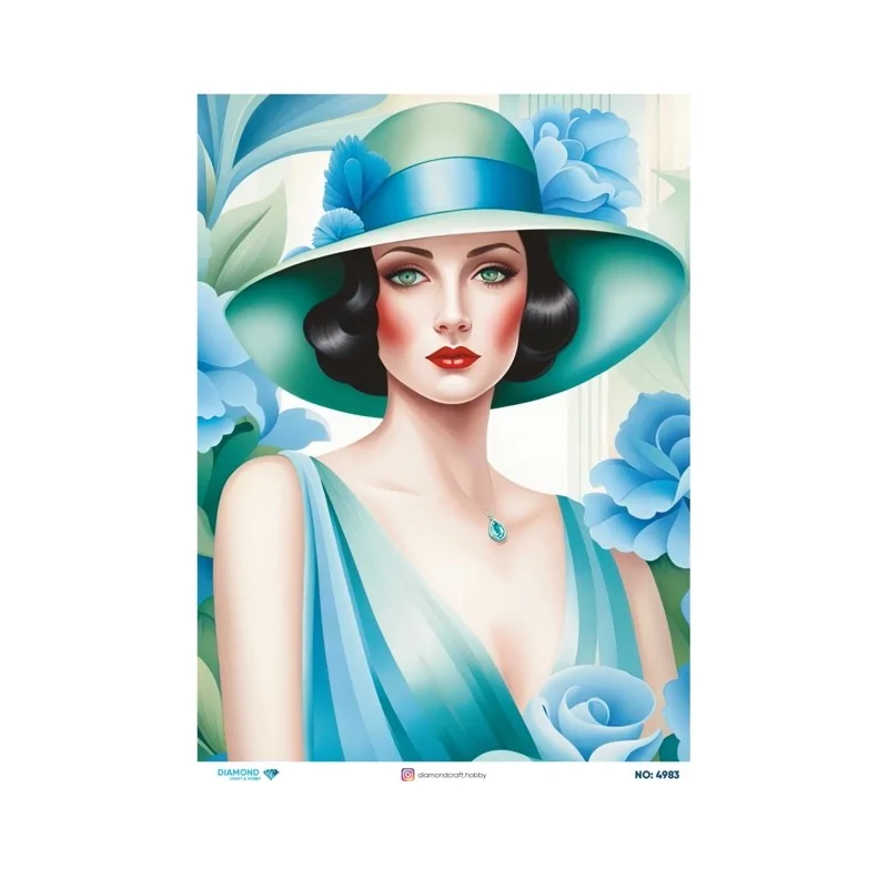 4983 Diamond Pirinç Dekopaj Kağıdı 30x42cm