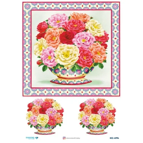 4994 Diamond Pirinç Dekopaj Kağıdı 30x42cm 4994 Diamond Pirinç Dekopaj Kağıdı 30x42cm
