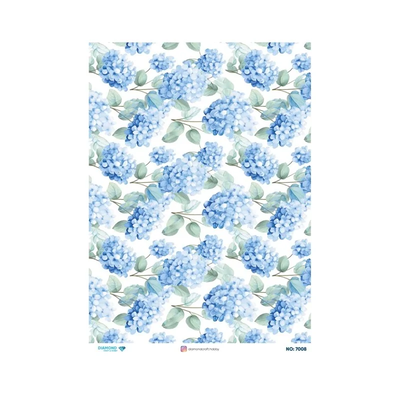 7008 Diamond Pirinç Dekopaj Kağıdı 30x42cm
