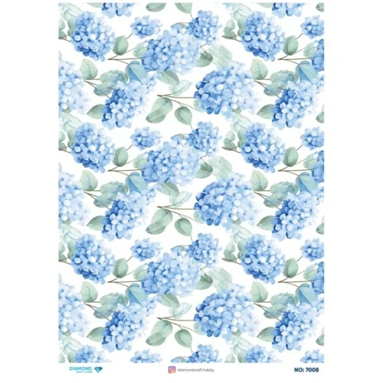 7008 Diamond Pirinç Dekopaj Kağıdı 30x42cm 7008 Diamond Pirinç Dekopaj Kağıdı 30x42cm