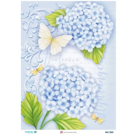 7021 Diamond Pirinç Dekopaj Kağıdı 30x42cm