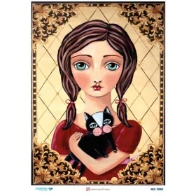 7050 Diamond Pirinç Dekopaj Kağıdı 30x42cm