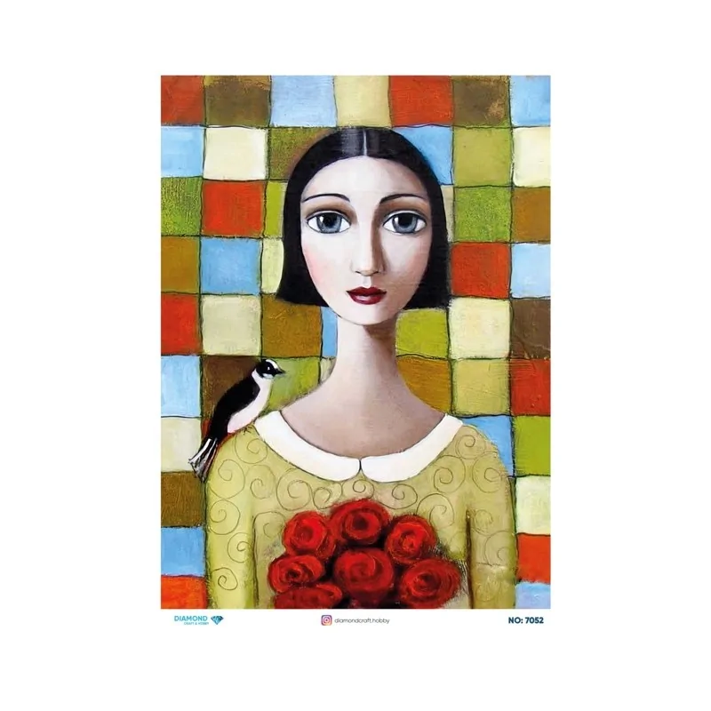 7052 Diamond Pirinç Dekopaj Kağıdı 30x42cm