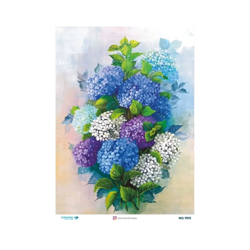 7072 Diamond Pirinç Dekopaj Kağıdı 30x42cm