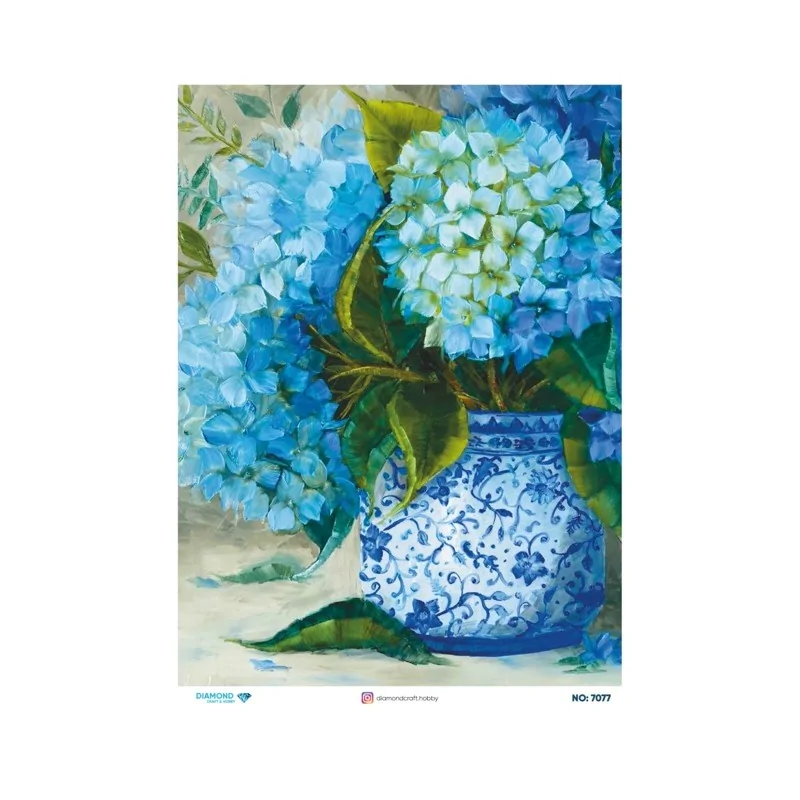 7077 Diamond Pirinç Dekopaj Kağıdı 30x42cm