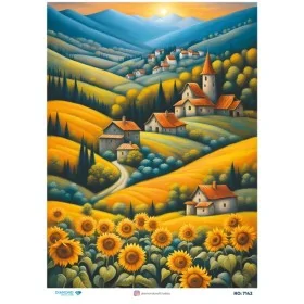 7142 Diamond Pirinç Dekopaj Kağıdı 30x42cm