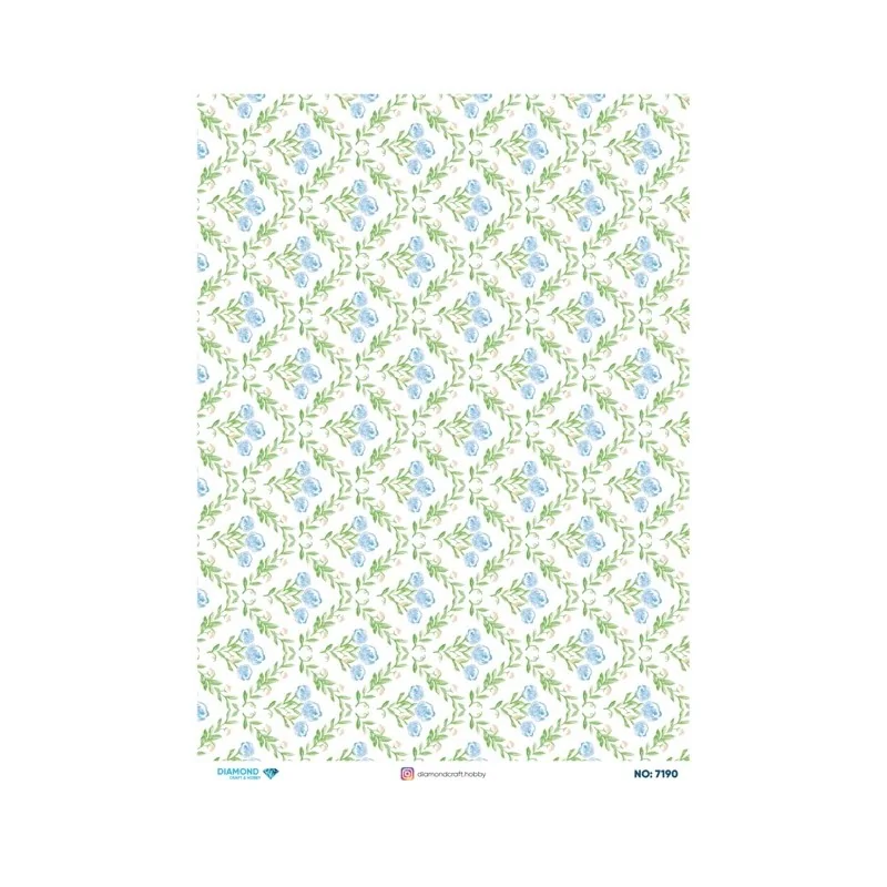 7190 Diamond Pirinç Dekopaj Kağıdı 30x42cm