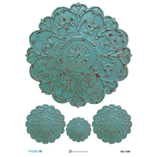 7259 Diamond Pirinç Dekopaj Kağıdı 30x42cm 7259 Diamond Pirinç Dekopaj Kağıdı 30x42cm
