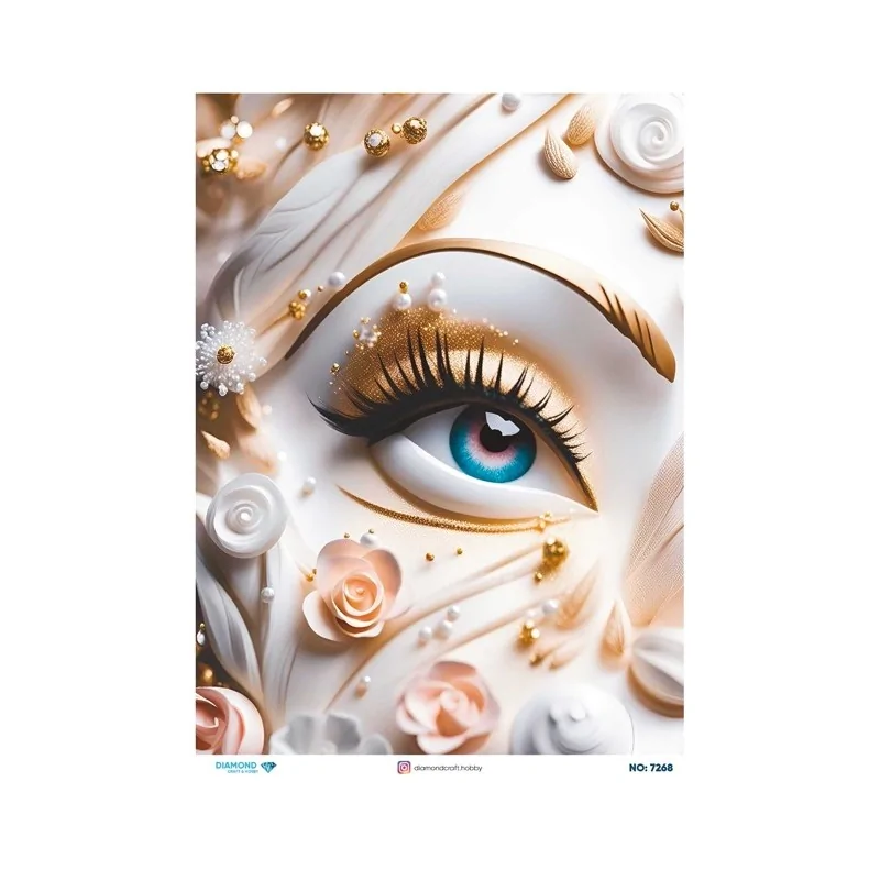 7268 Diamond Pirinç Dekopaj Kağıdı 30x42cm