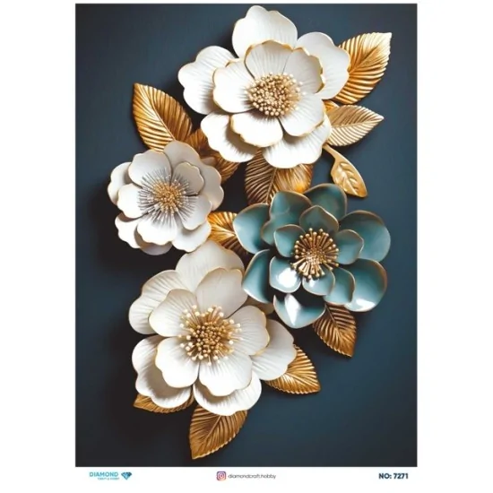 7271 Diamond Pirinç Dekopaj Kağıdı 30x42cm 7271 Diamond Pirinç Dekopaj Kağıdı 30x42cm