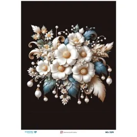 7279 Diamond Pirinç Dekopaj Kağıdı 30x42cm