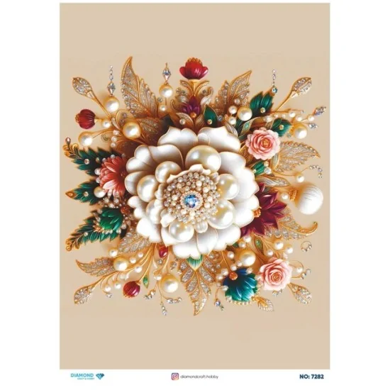 7282 Diamond Pirinç Dekopaj Kağıdı 30x42cm 7282 Diamond Pirinç Dekopaj Kağıdı 30x42cm