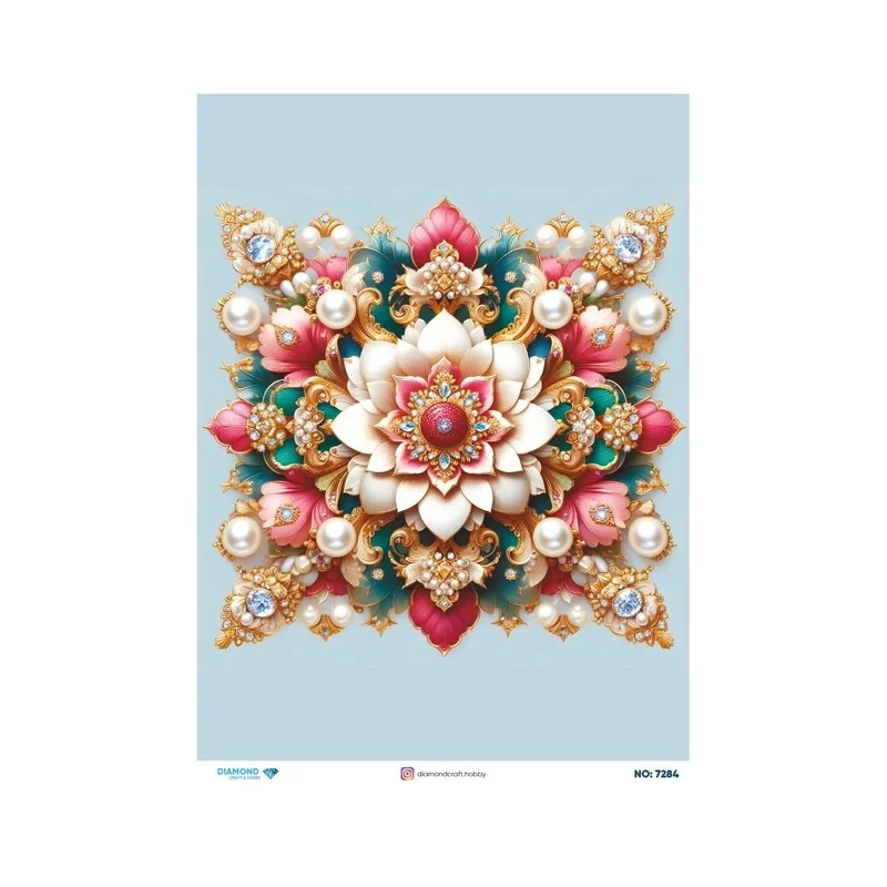 7284 Diamond Pirinç Dekopaj Kağıdı 30x42cm