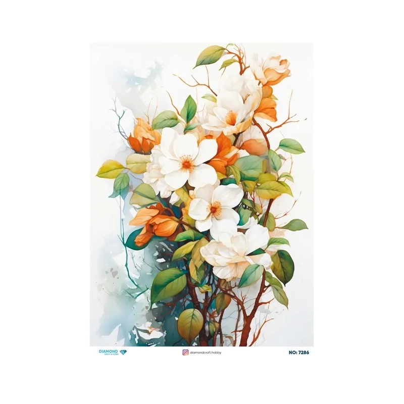 7286 Diamond Pirinç Dekopaj Kağıdı 30x42cm