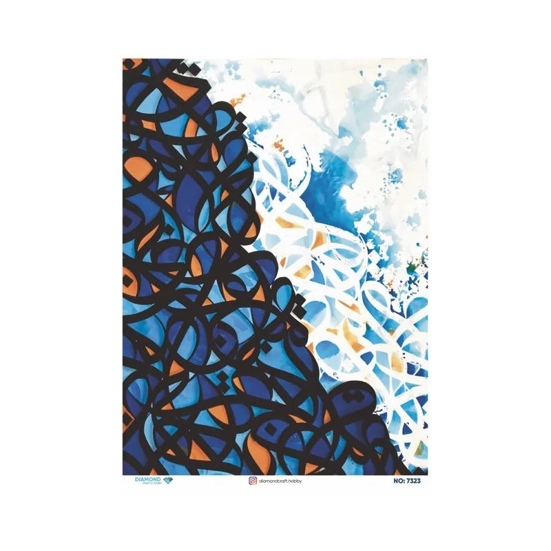 7323 Diamond Pirinç Dekopaj Kağıdı 30x42cm