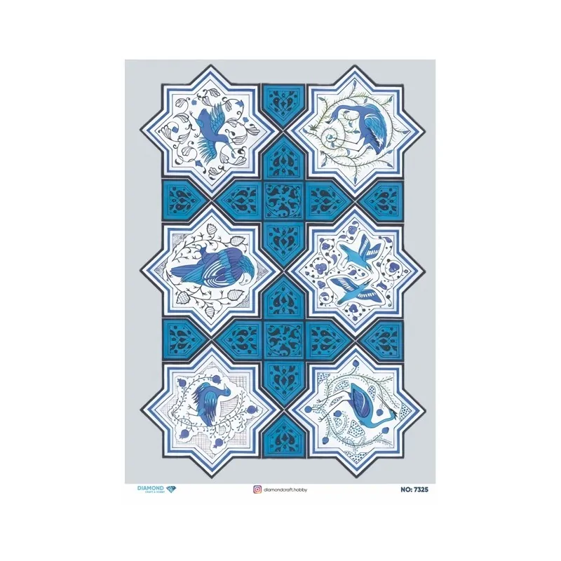 7325 Diamond Pirinç Dekopaj Kağıdı 30x42cm