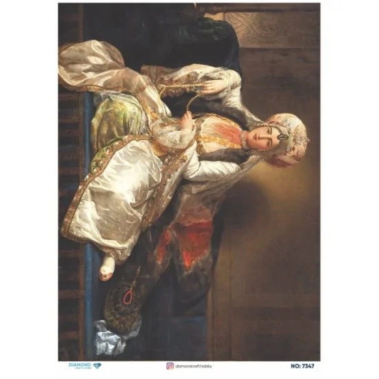 7347 Diamond Pirinç Dekopaj Kağıdı 30x42cm 7347 Diamond Pirinç Dekopaj Kağıdı 30x42cm