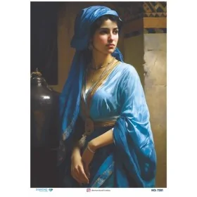 7351 Diamond Pirinç Dekopaj Kağıdı 30x42cm