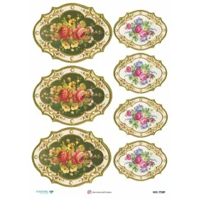 7359 Diamond Pirinç Dekopaj Kağıdı 30x42cm