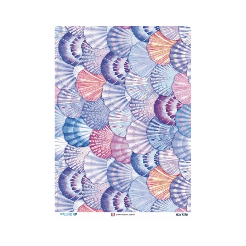 7378 Diamond Pirinç Dekopaj Kağıdı 30x42cm