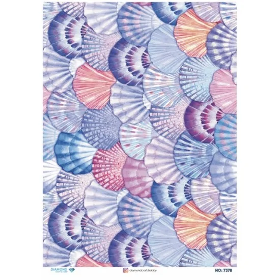 7378 Diamond Pirinç Dekopaj Kağıdı 30x42cm 7378 Diamond Pirinç Dekopaj Kağıdı 30x42cm
