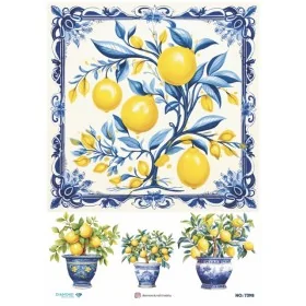 7398 Diamond Pirinç Dekopaj Kağıdı 30x42cm