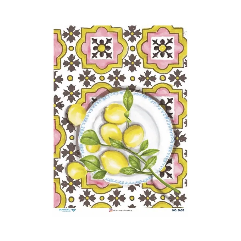 7403 Diamond Pirinç Dekopaj Kağıdı 30x42cm