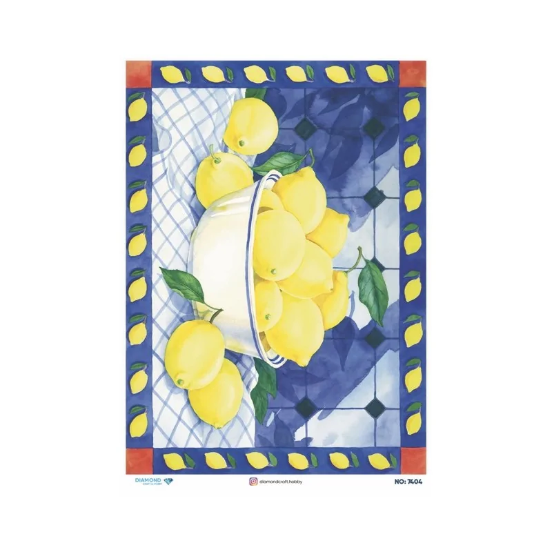 7404 Diamond Pirinç Dekopaj Kağıdı 30x42cm
