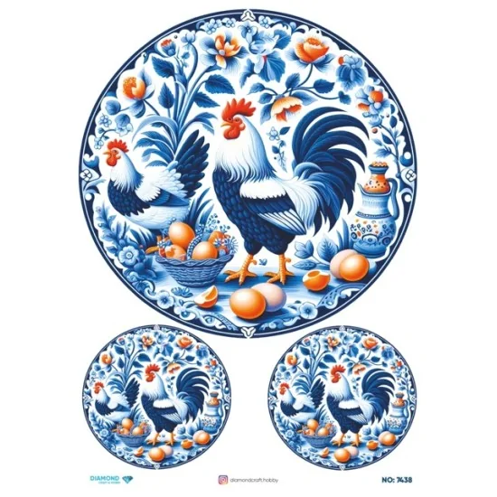 7438 Diamond Pirinç Dekopaj Kağıdı 30x42cm 7438 Diamond Pirinç Dekopaj Kağıdı 30x42cm
