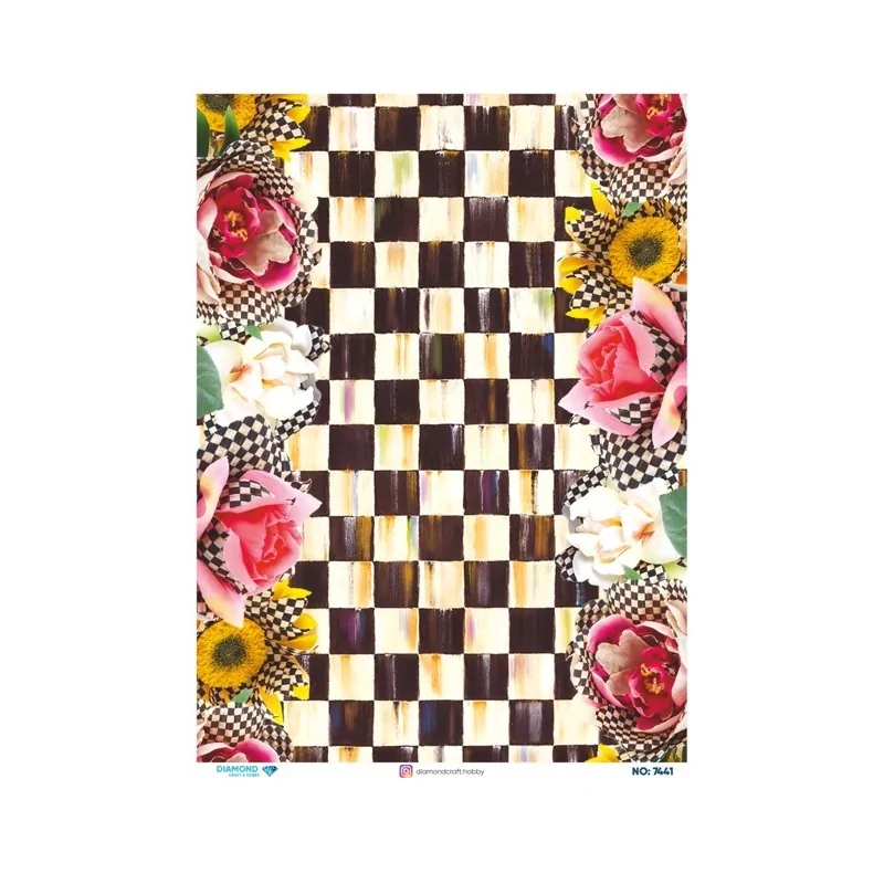 7441 Diamond Pirinç Dekopaj Kağıdı 30x42cm