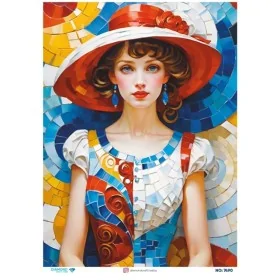 7490 Diamond Pirinç Dekopaj Kağıdı 30x42cm