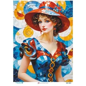 7491 Diamond Pirinç Dekopaj Kağıdı 30x42cm