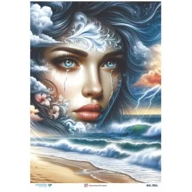 7514 Diamond Pirinç Dekopaj Kağıdı 30x42cm