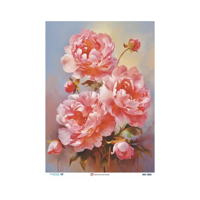 7521 Diamond Pirinç Dekopaj Kağıdı 30x42cm