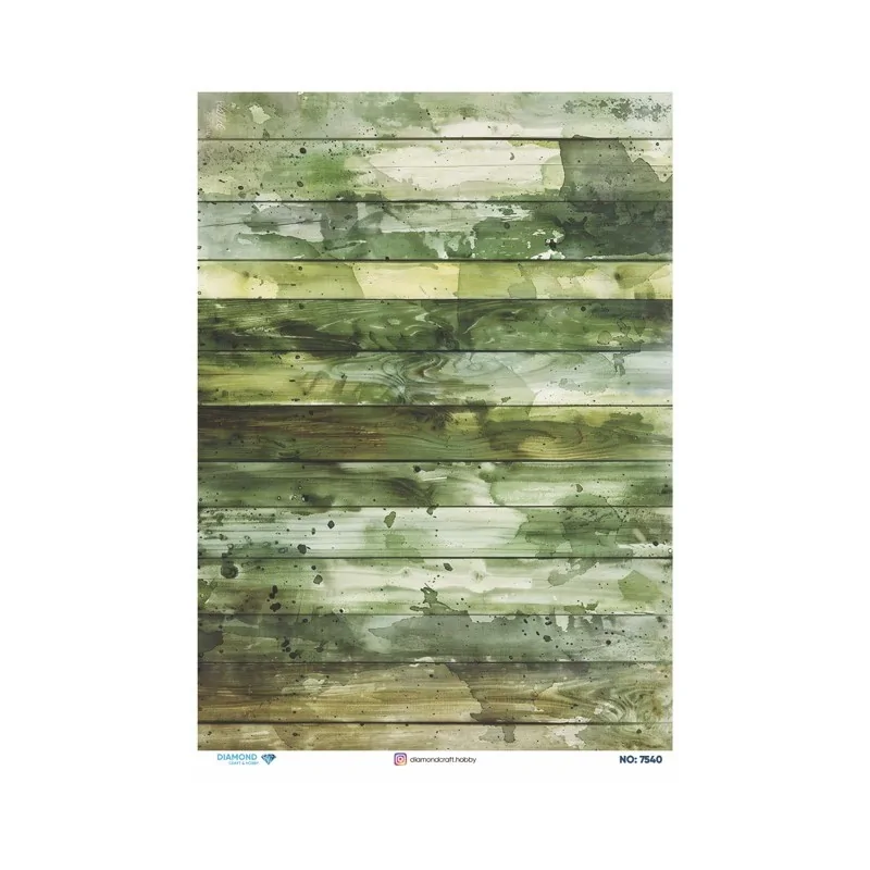 7540 Diamond Pirinç Dekopaj Kağıdı 30x42cm
