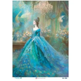7595 Diamond Pirinç Dekopaj Kağıdı 30x42cm