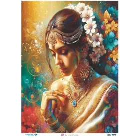 7599 Diamond Pirinç Dekopaj Kağıdı 30x42cm